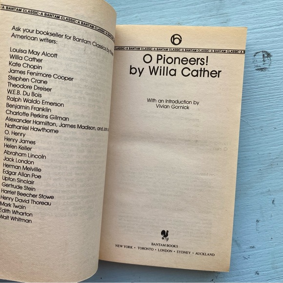 O Pioneers! by Willa Cather Paperback - Picture 3 of 6